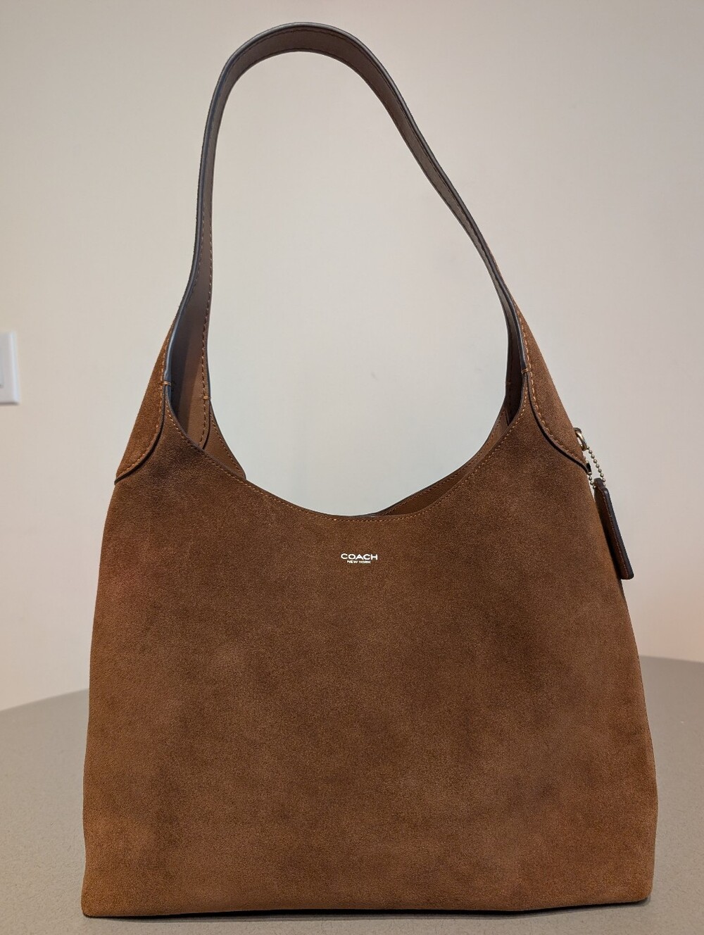 Coach Brooklyn 34 Warm Brown Suede